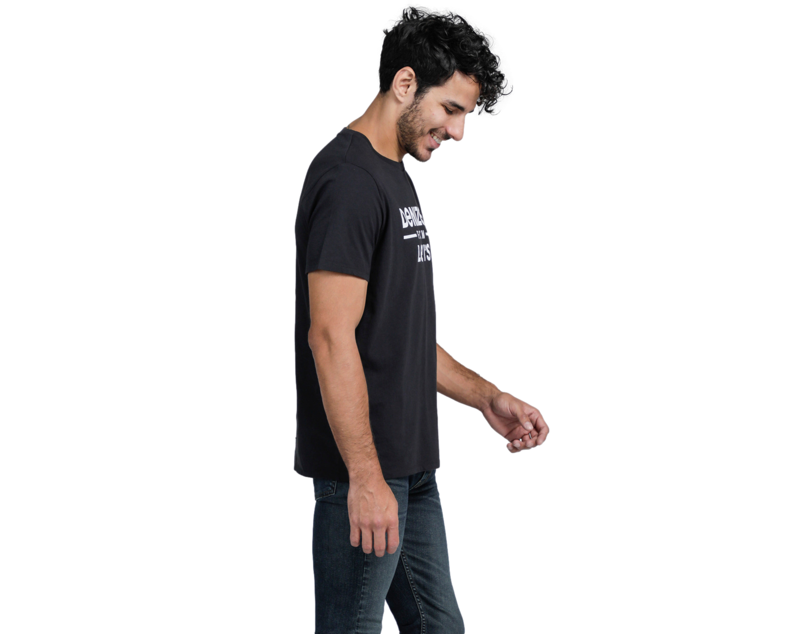Foto 3 pulgar | Playera Denizen Manga Corta color Negro para Hombre