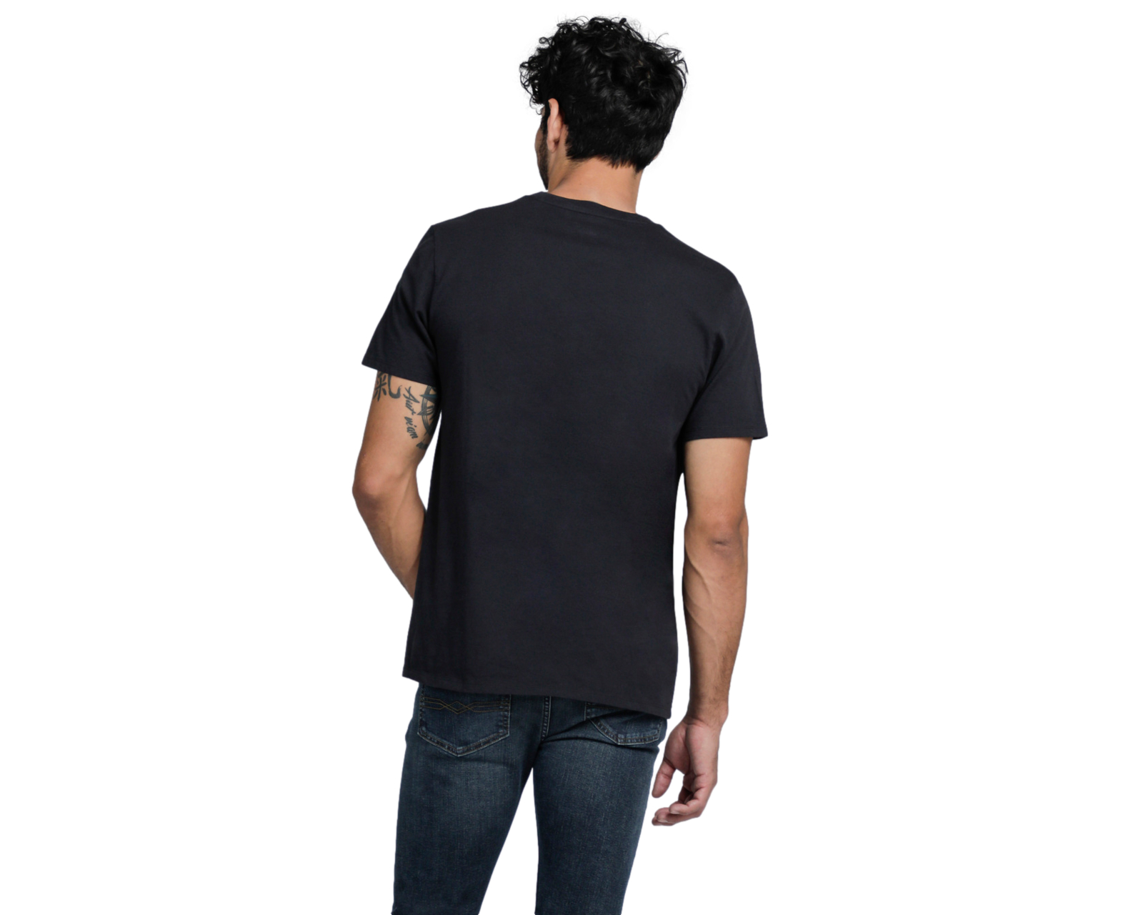 Foto 4 pulgar | Playera Denizen Manga Corta color Negro para Hombre