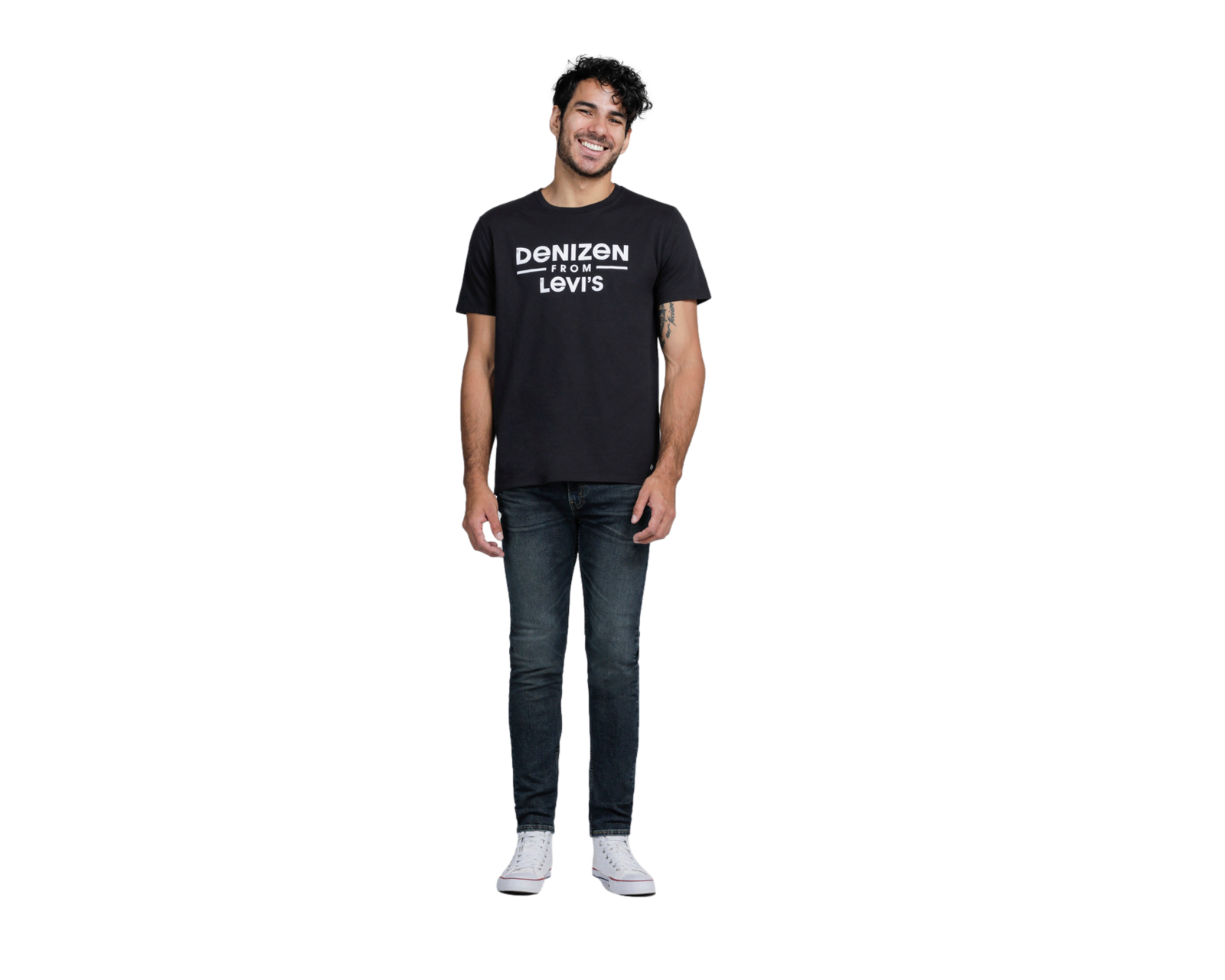 Foto 5 pulgar | Playera Denizen Manga Corta color Negro para Hombre