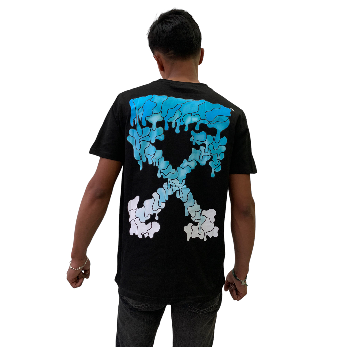 Foto 4 | Playera Off White color Negro para Hombre