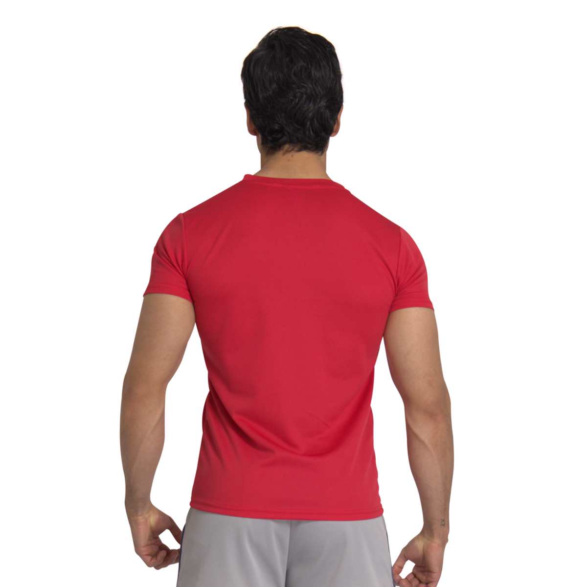 Foto 4 pulgar | Playera Deportiva CHB PS/VNECK color Rojo Manga Corta Cuello V Dry Fit