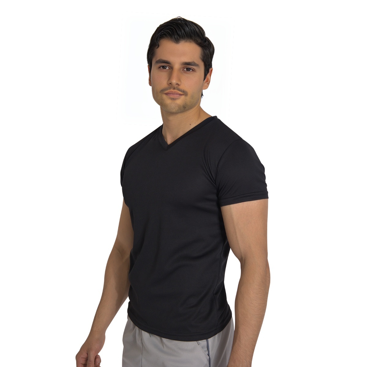 Foto 1 | Playera Deportiva Manga Corta Cuello V