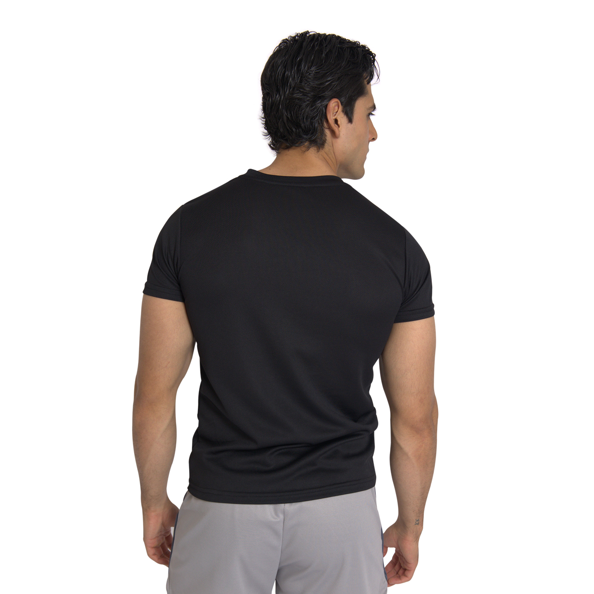 Foto 3 pulgar | Playera Deportiva Manga Corta Cuello V