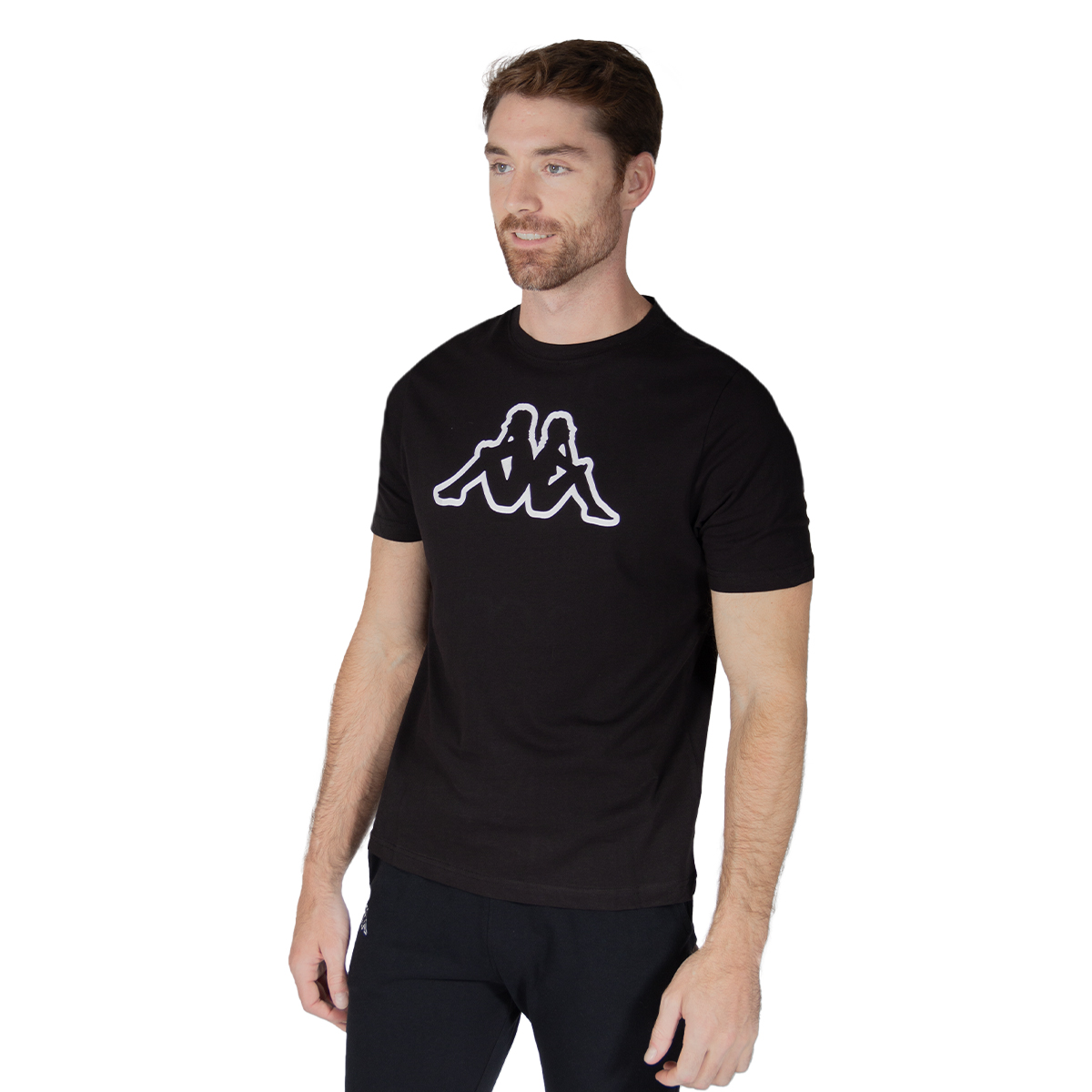Foto 5 pulgar | Playera Kappa Logo Korpo Cromen Negra