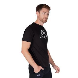 Foto 5 | Playera Kappa Logo Korpo Cromen Negra