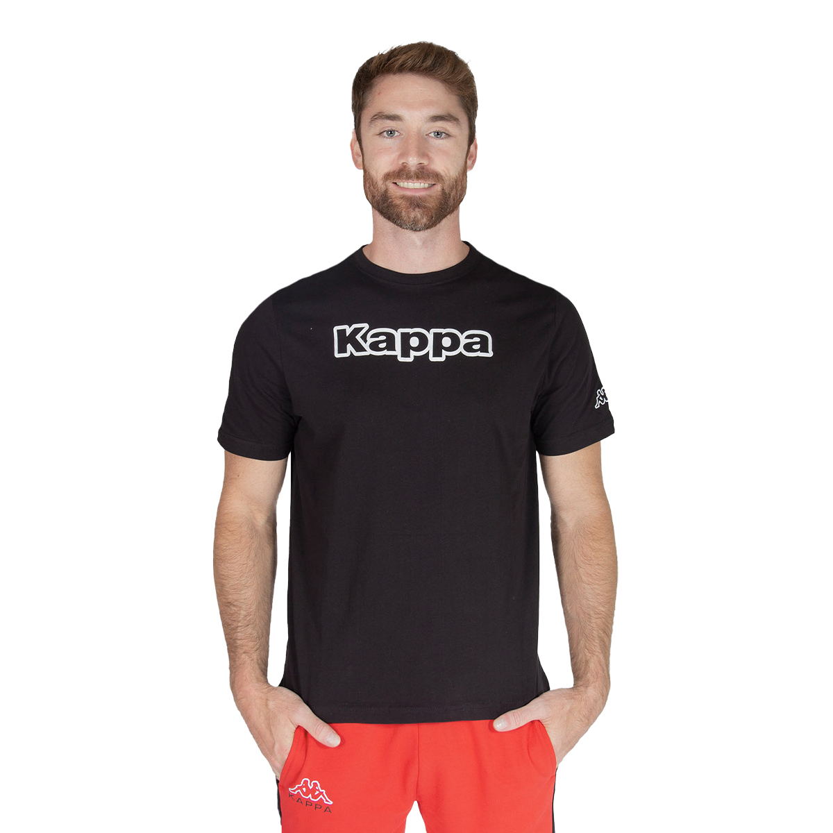 Playera Kappa Negra para Hombre