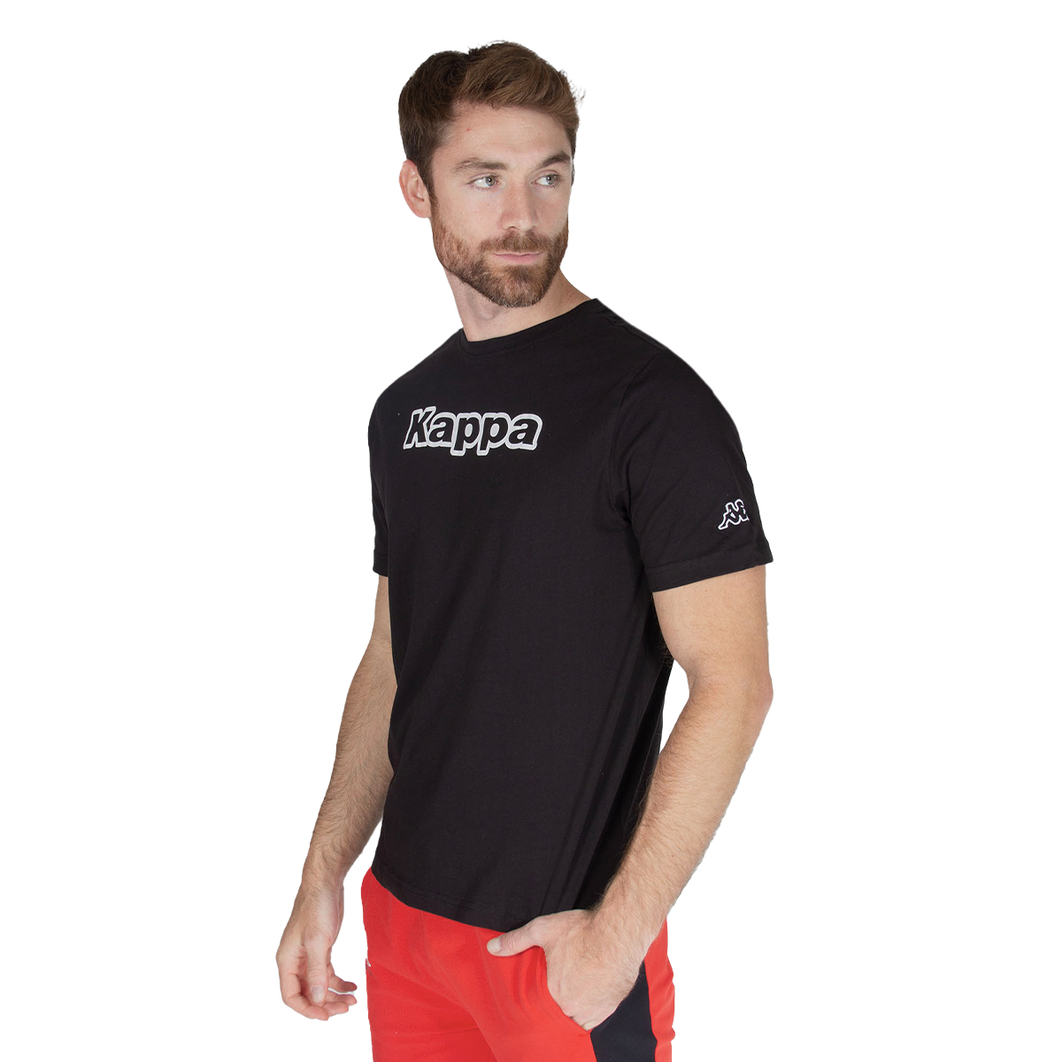 Foto 4 pulgar | Playera Kappa Negra para Hombre