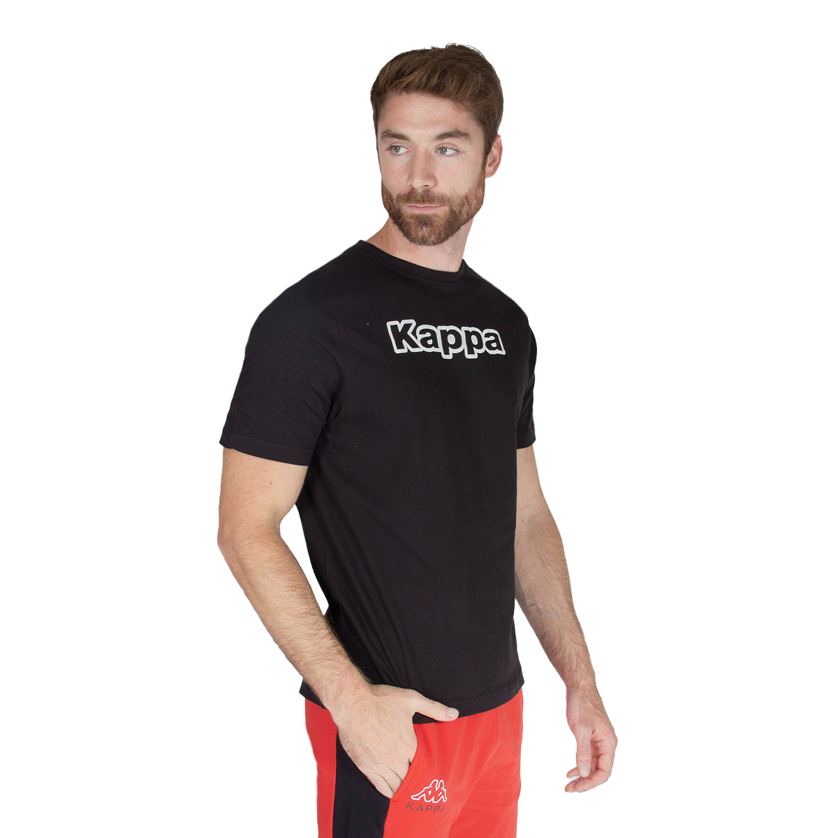 Foto 5 pulgar | Playera Kappa Negra para Hombre