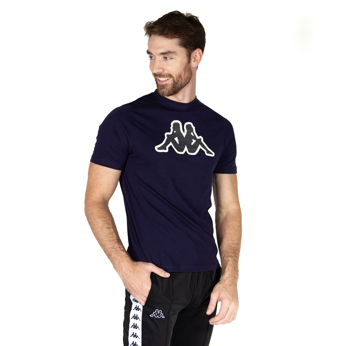 Foto 5 pulgar | Playera Kappa Logo Zobi Azul para Hombre