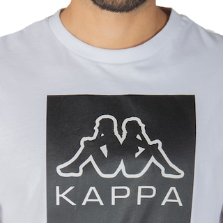 Foto 3 | Playera Kappa Estampada Logo Ediz Blanco