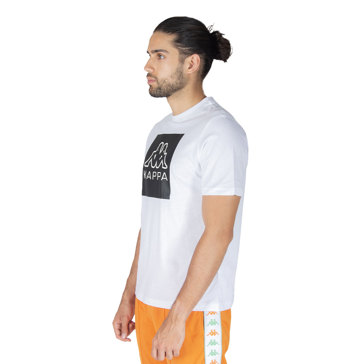 Foto 5 pulgar | Playera Kappa Estampada Logo Ediz Blanco