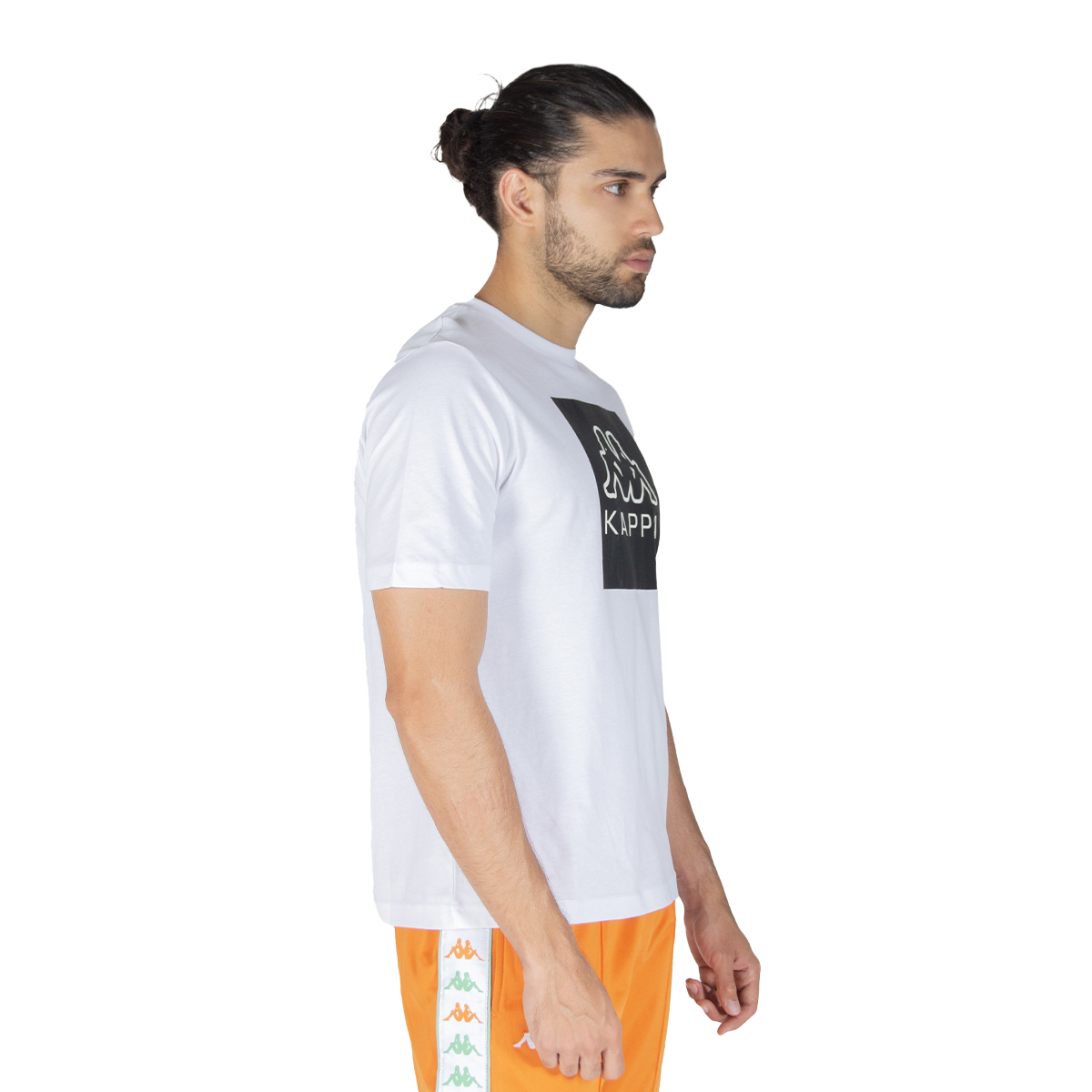 Foto 5 | Playera Kappa Estampada Logo Ediz Blanco