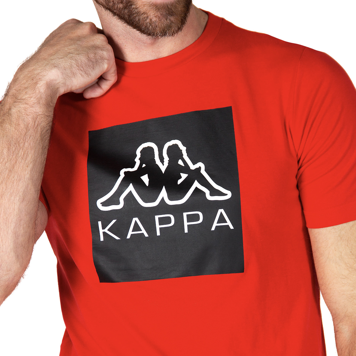 Foto 4 pulgar | Playera Kappa Ediz Roja