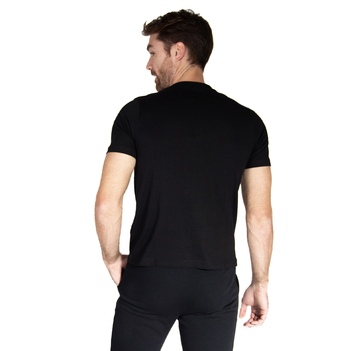 Foto 3 pulgar | Playera Kappa Manga Corta color Negro para Hombre