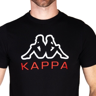 Foto 3 | Playera Kappa Manga Corta color Negro para Hombre
