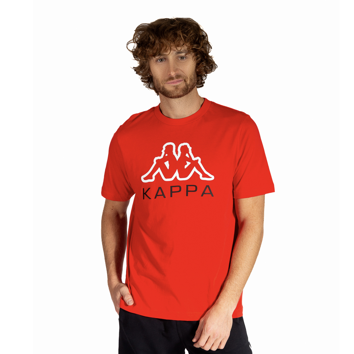 Playera para Hombre Kappa Estampada color Rojo