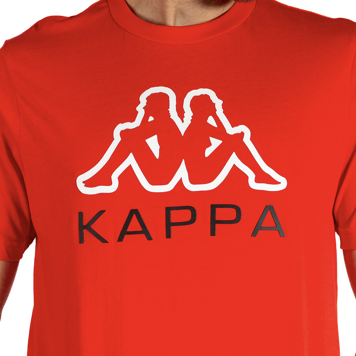 Foto 3 | Playera para Hombre Kappa Estampada color Rojo