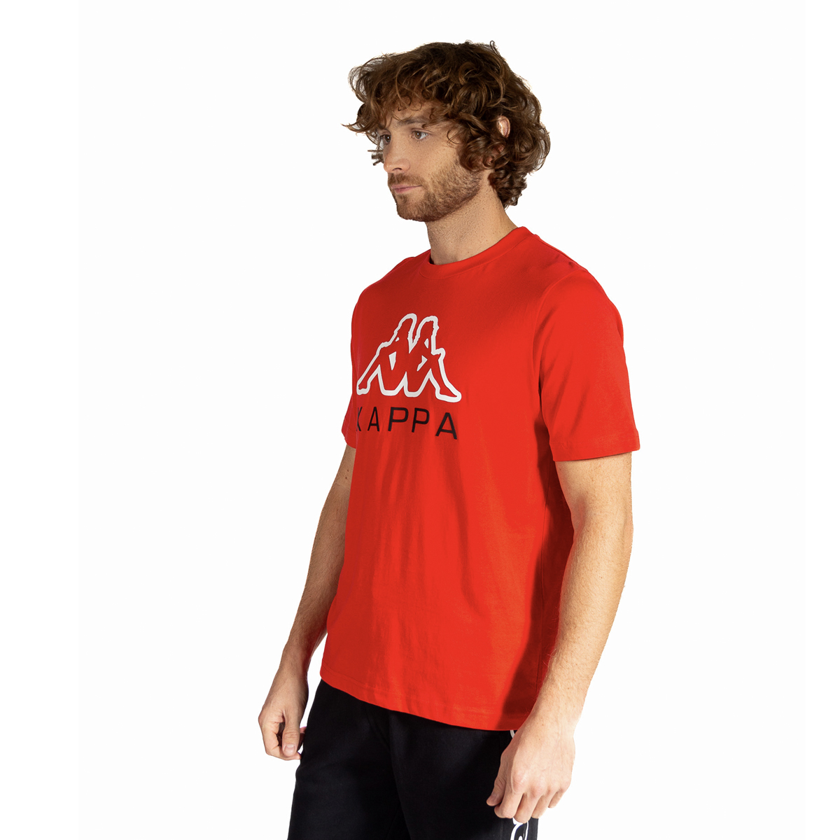 Foto 6 pulgar | Playera para Hombre Kappa Estampada color Rojo