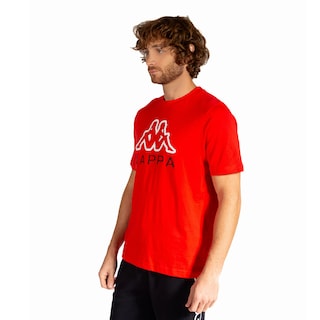 Foto 5 | Playera para Hombre Kappa Estampada color Rojo