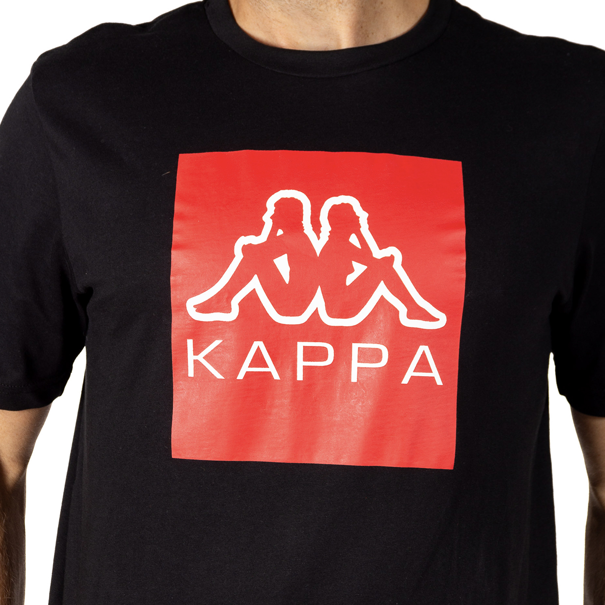 Foto 4 pulgar | Playera Kappa Manga Corta color Negro para Hombre