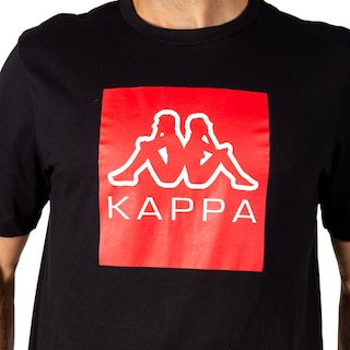 Foto 3 | Playera Kappa Manga Corta color Negro para Hombre
