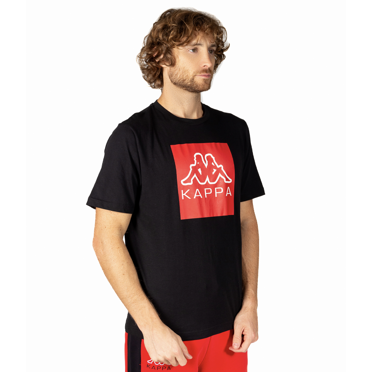 Foto 6 pulgar | Playera Kappa Manga Corta color Negro para Hombre