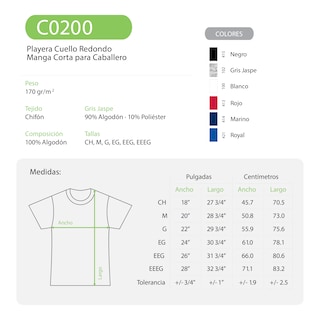 Foto 3 | Playera para Caballero Yazbek C0200 Gris