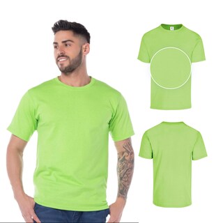 Foto 2 | Playera Peso Completo color Lima 100% Algodón Para Caballero