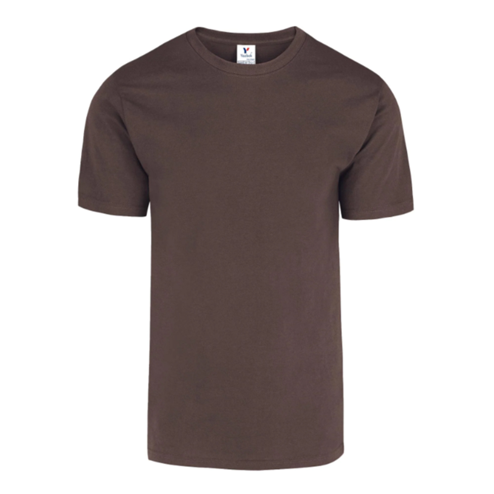 Playera Peso Completo color Marrón 100% Algodón para Caballero
