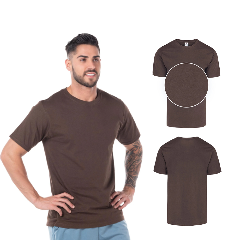 Foto 3 pulgar | Playera Peso Completo color Marrón 100% Algodón para Caballero