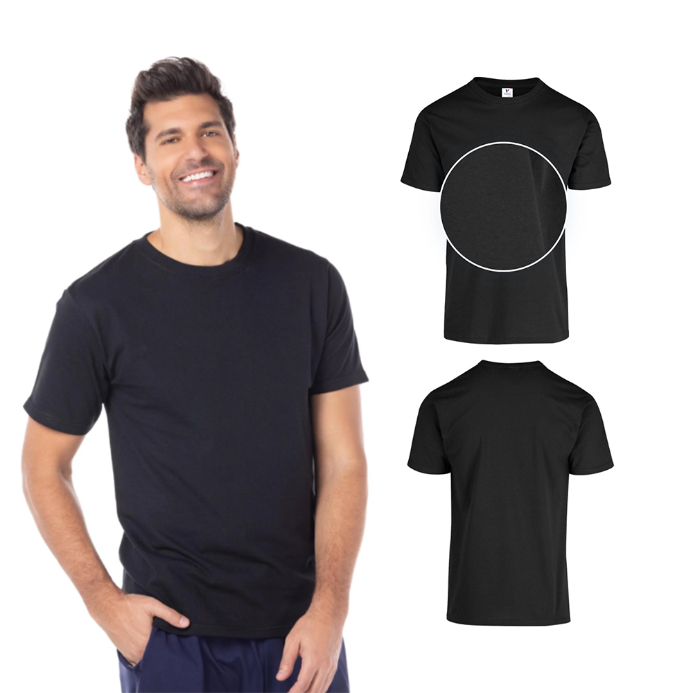Foto 3 pulgar | Playera Peso Completo color Negro 100% Algodón para Caballero