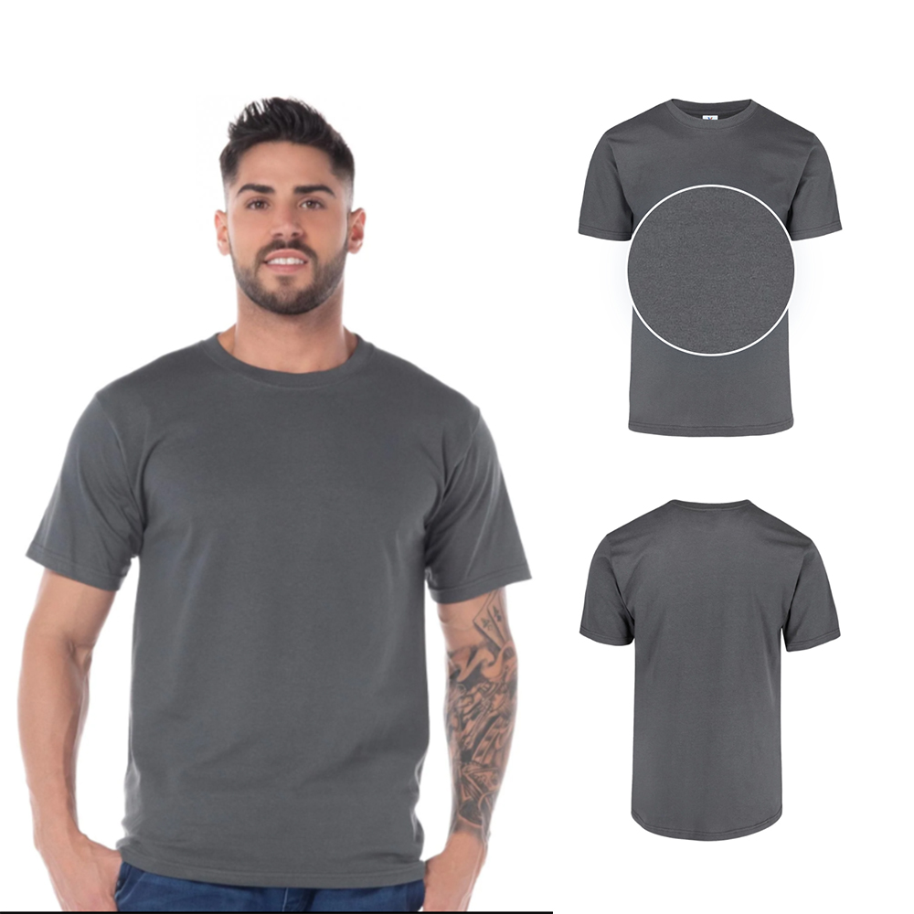 Foto 2 | Playera Peso Completo Para Caballero Color Carbón 100% Algodón