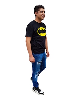 Foto 4 | Playera T-Max Negra Batman
