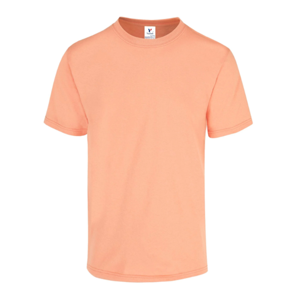 Foto 2 pulgar | Playera Peso Completo para Caballero color Coral 100% Algodón