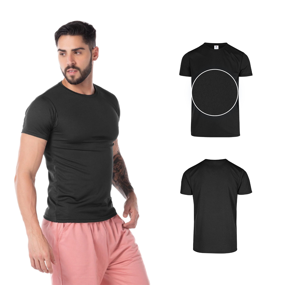 Foto 3 pulgar | Playera Yazbek C1302 Negra Cuello Redondo para Caballero