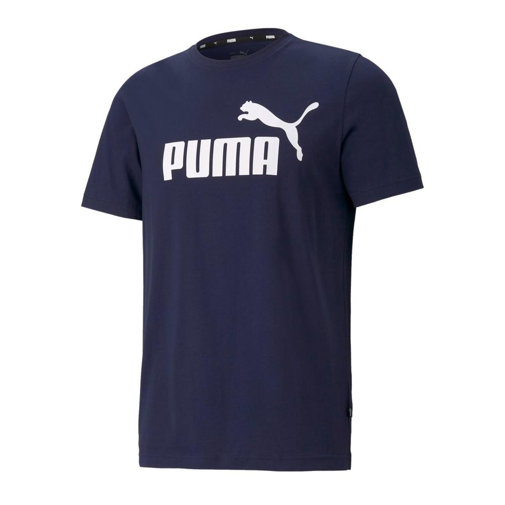 Foto 2 pulgar | Playera Puma 586666-06 Ess Logo Tee Azul Marino para Hombre