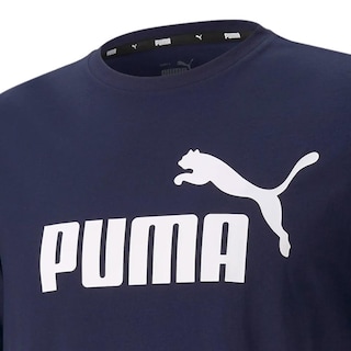Foto 3 | Playera Puma 586666-06 Ess Logo Tee Azul Marino para Hombre