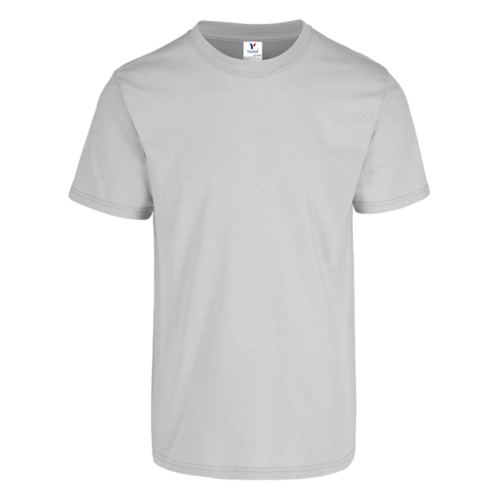 Foto 2 pulgar | Playera Peso Completo color Plata 100% Algodón para Caballero
