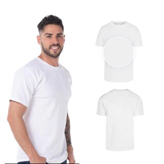 Foto 2 | Playera Peso Completo Yazbek C0300 Blanca para Caballero