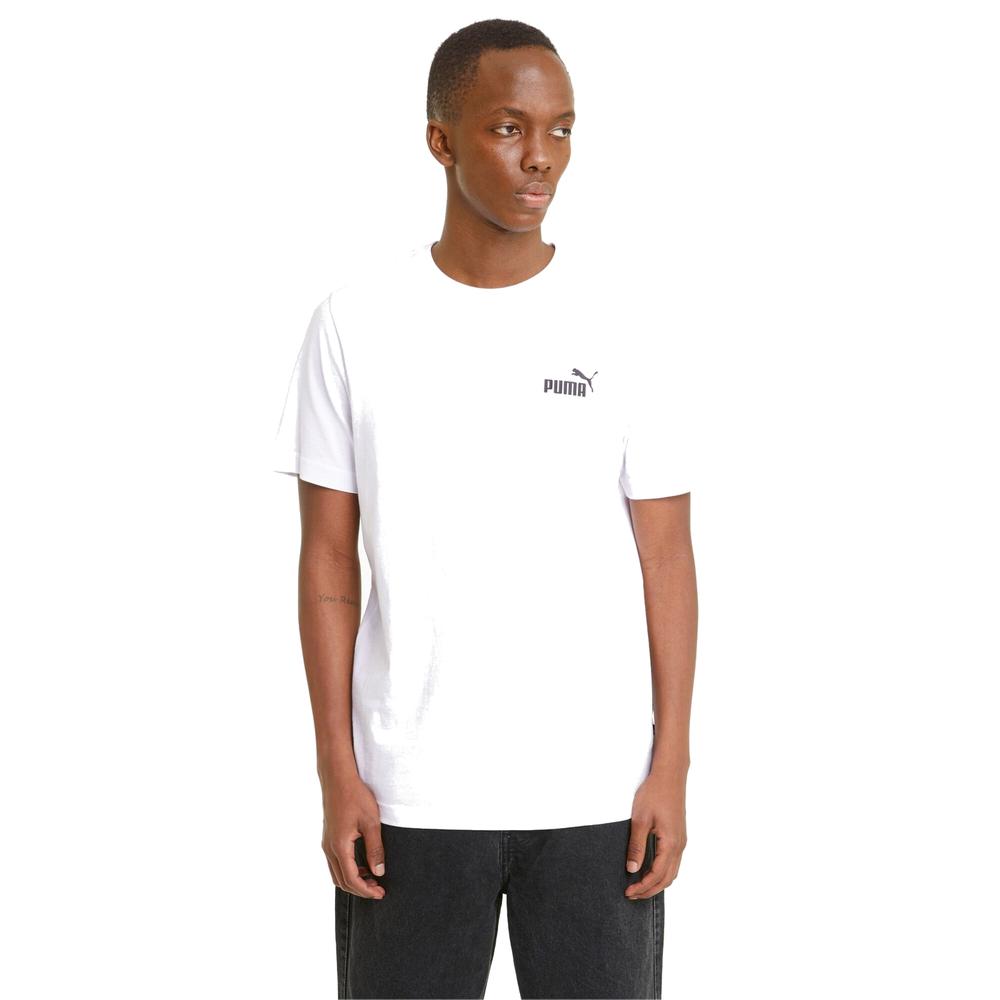 Foto 3 | Playera Puma Ess Small Logo Blanco para Hombre