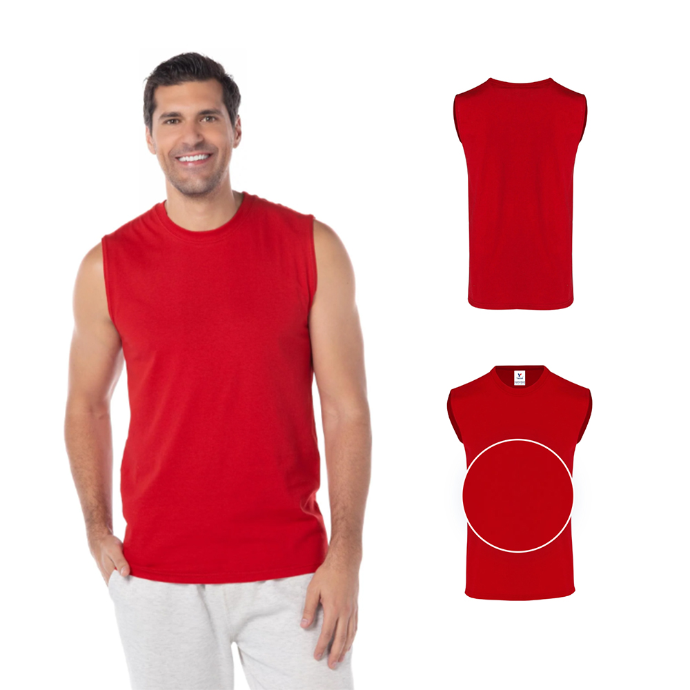 Foto 3 pulgar | Playera Sin Mangas Yazbek Rojo para Caballero