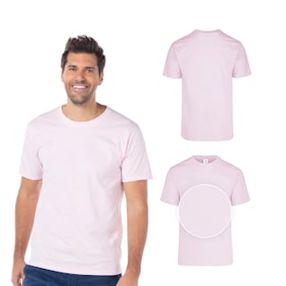Foto 2 | Playera Peso Completo color Rosa Pastel 100% Algodón para Caballero