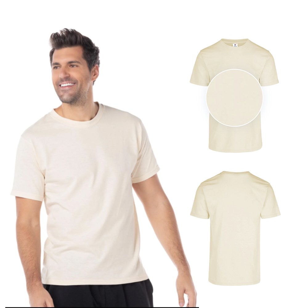 Foto 2 | Playera Peso Completo color Arena 100% Algodón para Caballero