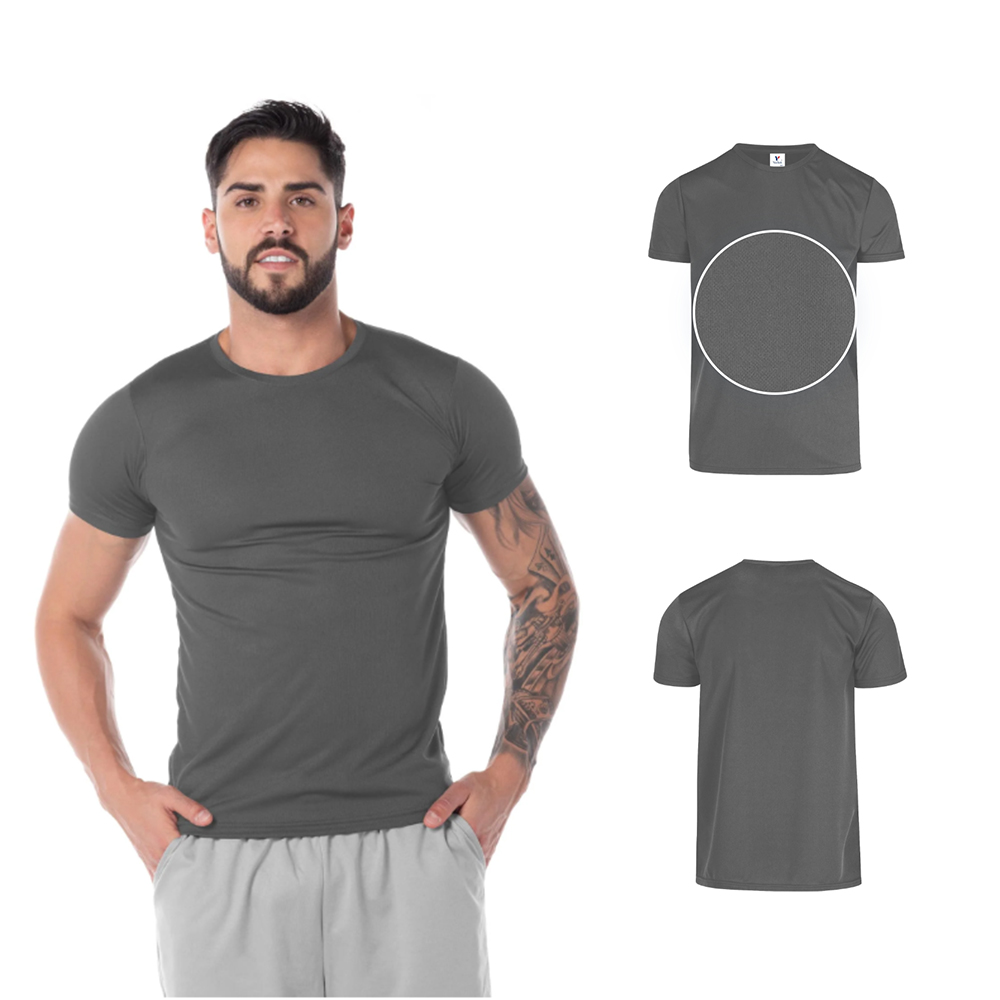 Foto 3 pulgar | Playera Yazbek C1302 Gris Cuello Redondo para Caballero