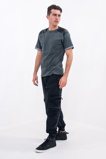 Foto 7 | Playera De Caballero A Ángelozano De Algodón Con Aplicación Sintético, Color Gris Al-w51