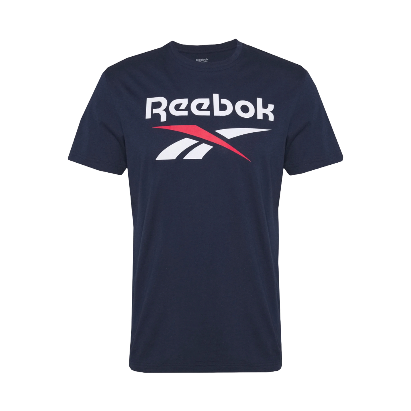 Foto 2 pulgar | Playera Reebok Identity Stacked Logo T-Shirt Azul Im1620 para Hombre