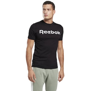 Foto 2 | Playera Reebok Linear Read T-shirt Negra Gj0136 para Hombre