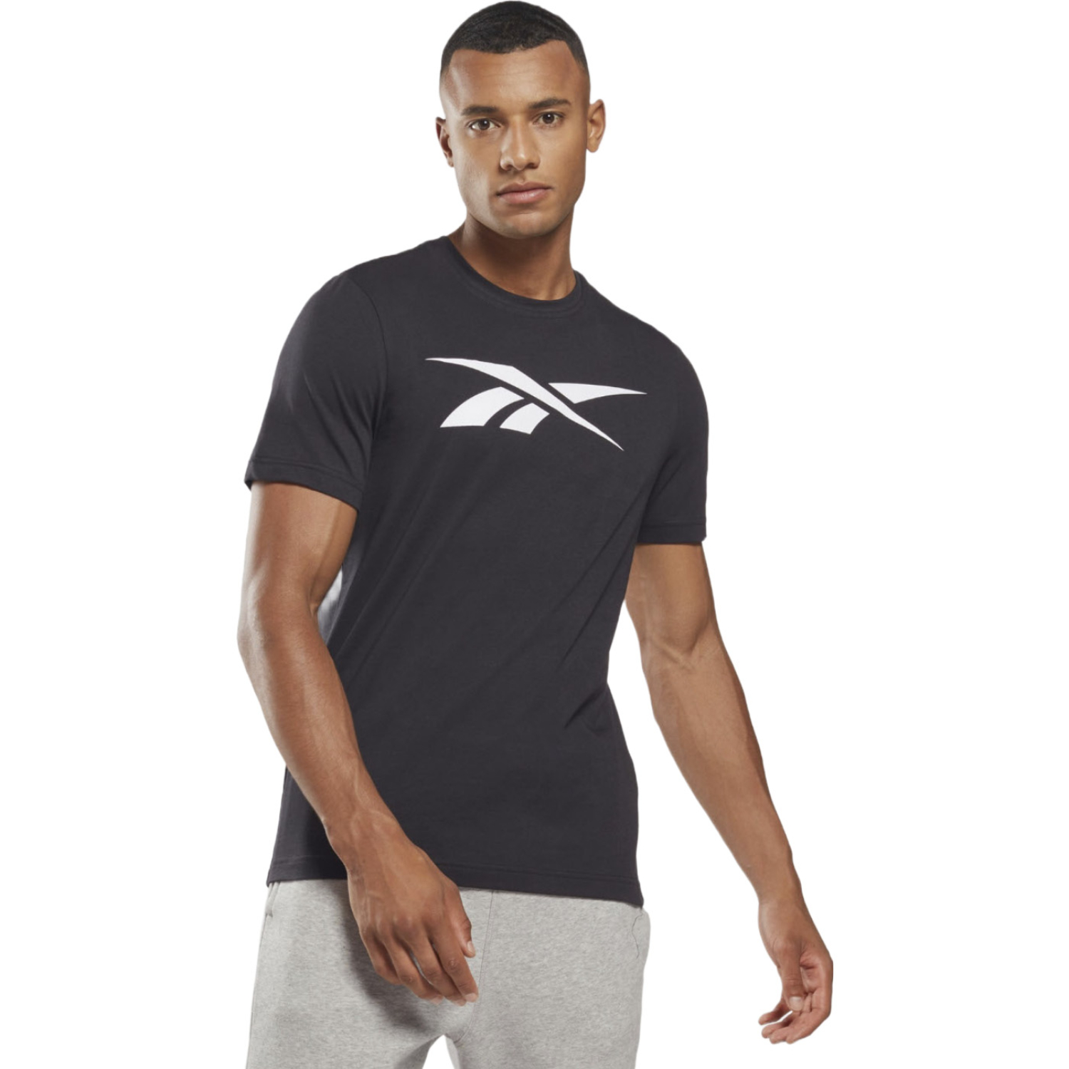 Playera Reebok Graphic Series Negra Hd4000 para Hombre