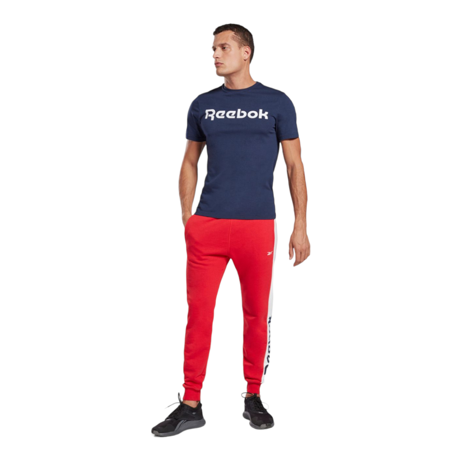 Foto 3 pulgar | Playera Reebok Azul para Hombre