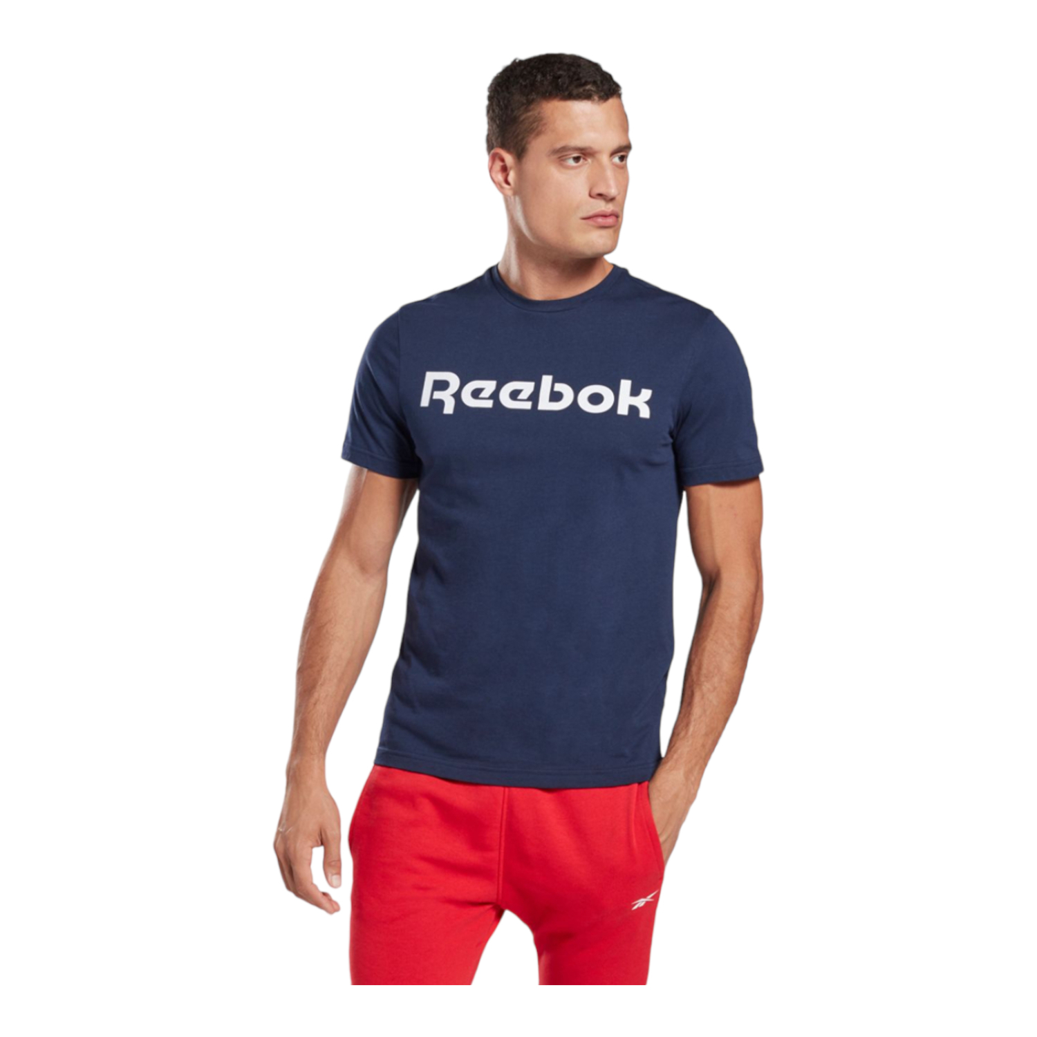 Foto 4 pulgar | Playera Reebok Azul para Hombre